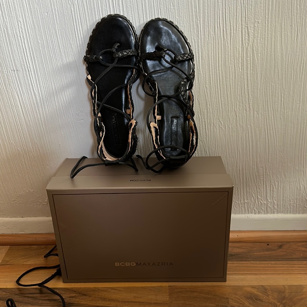 BcbgMaxazria genuine leather sandals